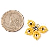 Seed Beads Beaded Charms PALLOY-MZ00320-04-2