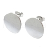 201 Stainless Steel Stud Earrings EJEW-K270-06A-P-1