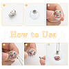 CHGCRAFT 9 Sets 3 Style Transparent Glass Openable Perfume Bottle Pendants GLAA-CA0001-46-7