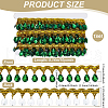 Polyester Lace Ribbon with Plastic Charms Tassel DIY-WH0656-11A-2