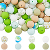 SUNNYCLUE 8 Styles Silicone Focal Beads SIL-SC0002-21-1