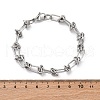 Tarnish Resistant 304 Stainless Steel Link Chain Bracelets BJEW-Z011-09P-3