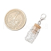 Copper Wire Wrapped Glass Wishing Bottle Pendant Decoration HJEW-JM03302-01-3