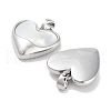 Brass Pave Natural Shell Heart Charms KK-C051-24P-2