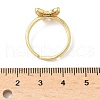 Brass Micro Pave Cubic Zirconia Adjustable Finger Rings for Women RJEW-A065-02G-5