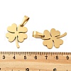 Ion Plating(IP) 304 Stainless Steel Pendants STAS-I135-31G-3
