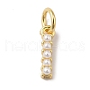 Rack Plating Brass with ABS Plastic Imitation Pearl Charms KK-B092-30I-G-1
