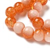 Crackle Glass Beads Strands X1-GLAA-U001-8mm-10-2