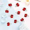 ARRICRAFT Alloy Enamel Pendants ENAM-AR0001-70-5