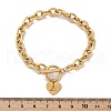 Golden 304 Stainless Steel Charm Bracelets NJEW-K284-01G-A-5