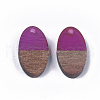 Resin & Walnut Wood Pendants RESI-S358-71B-2