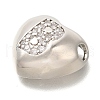 Rack Plating Brass Micro Pave Cubic Zirconia Pendants KK-I722-04P-B-2