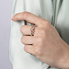 Alloy Micro Pave Cubic Zirconia Finger Rings FS-WGEF5D1-02-1
