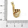 Brass Micro Pave Cubic Zirconia Pendants KK-S526-14G-B-3