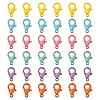 60Pcs 6 Colors Spray Painted Eco-Friendly Alloy Lobster Claw Clasps FIND-YW0001-40-NR-2