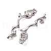 Brass Micro Pave Clear Cubic Zirconia Pendants KK-Z112-47S-2