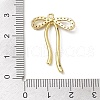 Rack Plating Brass Micro Pave Clear Cubic Zirconia Pendants KK-H463-12G-3