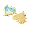 304 Stainless Steel Enamel Pendants STAS-V015-60G-02-2