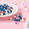  140Pcs 14 Colors Food Grade Eco-Friendly Silicone Beads SIL-TA0001-32-7