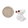 3D Glass Seed Beaded Rabbit Charms PALLOY-MZ00577-2