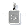 304 Stainless Steel Pendants STAS-C097-56P-02-1