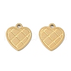 Ion Plating(IP) 304 Stainless Steel Charms STAS-M080-04G-1