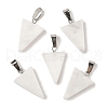 Natural White Jade Pendants G-B127-04P-05-2