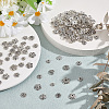 GOMAKERER 300Pcs 15 Style Tibetan Style Alloy Bead Caps FIND-GO0002-02-4