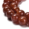 Natural Striped Agate/Banded Agate Beads Strands G-B079-A05-03A-4