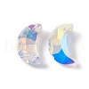 Electroplate Transparent Glass Pendants X-GLAA-A008-10A-4
