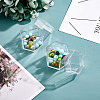Plastic Transparent Hexagon Storage Box CON-WH0080-89-6