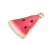 Alloy Enamel Pendants FIND-K020-21B-G-2
