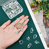   54Pcs 9 Style Alloy Resin Pendants FIND-PH0006-15-3