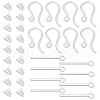 SUNNYCLUE 200Pcs Plastic Earring Hooks KY-SC0001-73-1