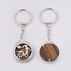 Natural Tiger Eye Keychain KEYC-P041-C09-2