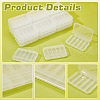 5 Grids Plastic Storage Boxes AJEW-WH0534-32-4