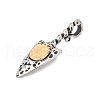 316 Surgical Stainless Steel Big Pendants STAS-D304-08AS-2