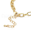 Brass Micro Pave Clear Cubic Zirconia Link Chain Bracelets BJEW-M202-01G-4