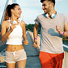 CREATCABIN 13Pcs 13 Colors Word Silicone Cord Bracelet Wristband BJEW-CN0001-02-4