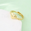 Brass Adjustable Finger Rings for Women RJEW-U053-04G-3