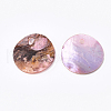 Spray Paint Natural Akoya Shell Pendants SHEL-S274-75C-02-2