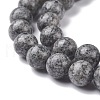 Natural Sesame Jasper/Kiwi Jasper Beads Strands G-F351-8mm-5