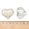 304 Stainless Steel Two Tone Stud Earrings EJEW-D319-01GP-5