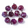 Natural Agate Pendants G-S359-051E-1