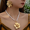 Flower Alloy Jewelry Set FS-WG3A48D-01-4