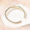 Ion Plating(IP) 304 Stainless Steel Hinged Bangles for Women BJEW-A011-17RG-3