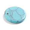 Synthetic Turquoise Charms G-L561-001S-3