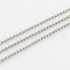 Tarnish Resistant Unwelded 304 Stainless Steel Rolo Chains CHS-R006-3mm-04-1