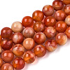 Glass Round Beads Strands X-GLAA-M044-01O-1
