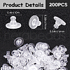 SOFPLATE Clear Silicone Full-covered Ear Nuts FIND-SP0001-18C-2